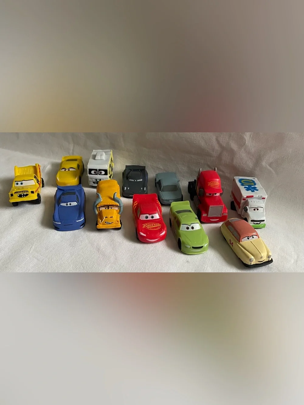 Disney Pixar CARS  plastic figurines Set Of 12 cars